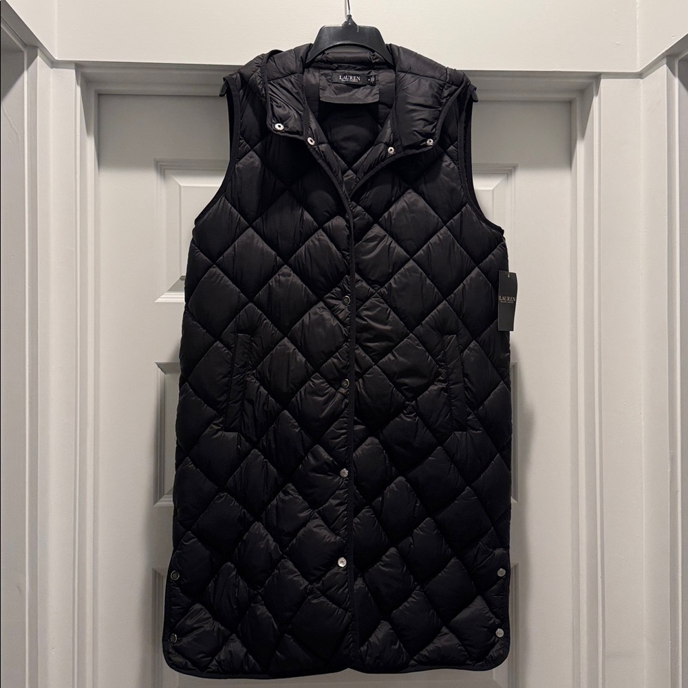 Brand new RL logo-engraved black vest